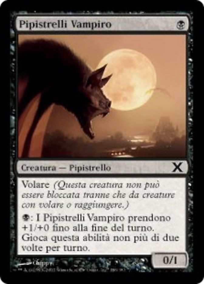 Carta MTG-Pipistrelli Vampiro-Decima Edizione-N.186-ITA-EX-Common