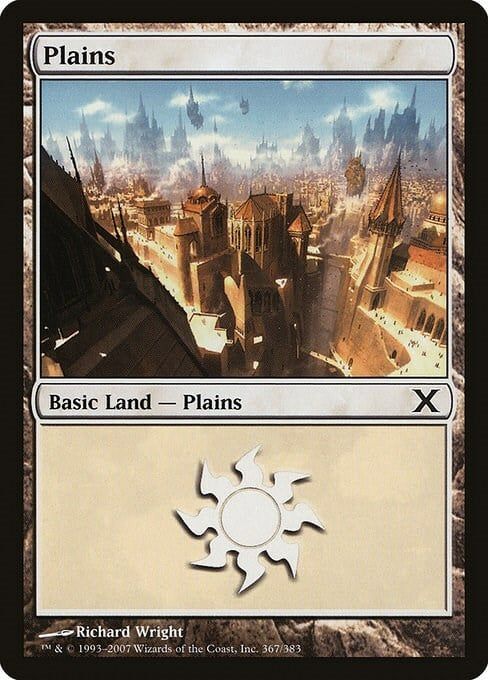 Carta MTG-Pianura (V.4)-Decima Edizione-N.367-ITA-Good-Common
