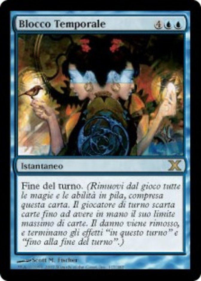 Carta MTG-Blocco Temporale-Decima Edizione-N.117-ITA-EX-Rare