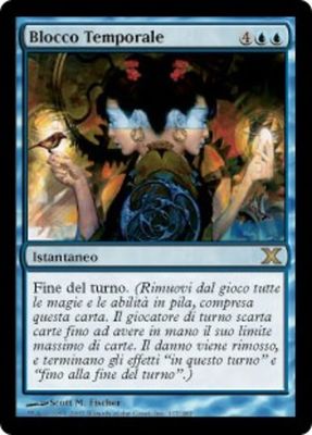 Carta MTG-Blocco Temporale-Decima Edizione-N.117-ITA-EX-Rare Carta MTG-Blocco Temporale-Decima Edizione-N.117-ITA-EX-Rare