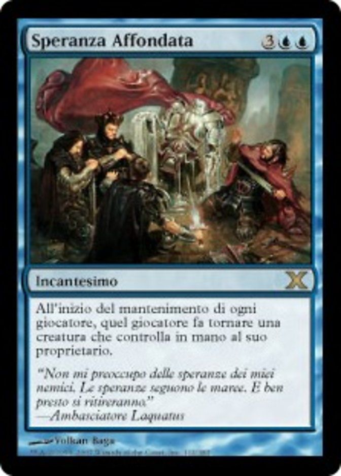Carta MTG-Speranza Affondata-Decima Edizione-N.112-ITA-EX-Rare