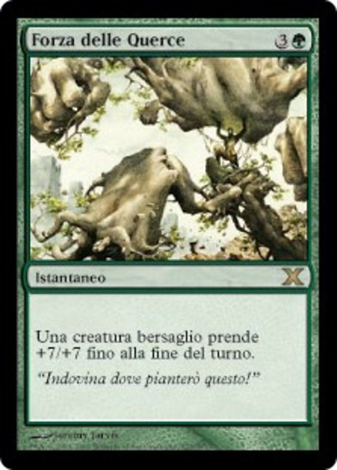 Carta MTG-Forza delle Querce-Decima Edizione-N.277-ITA-EX-Rare