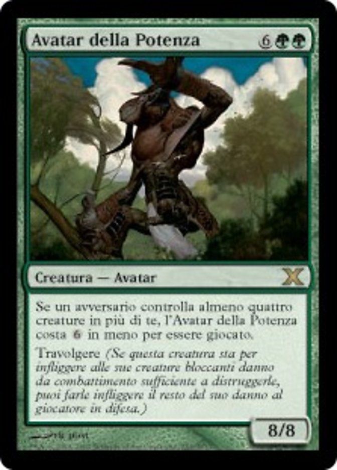 Carta MTG-Avatar della Potenza-Decima Edizione-N.251-ITA-EX-Rare