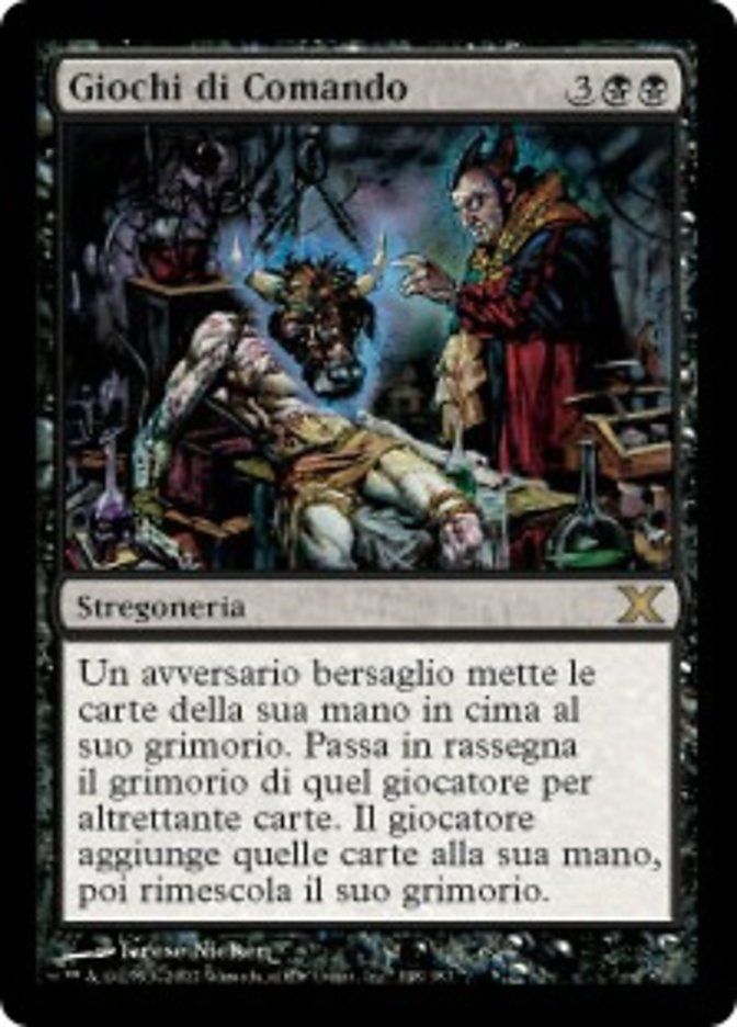Carta MTG-Giochi di Comando-Decima Edizione-N.148-ITA-EX-Rare