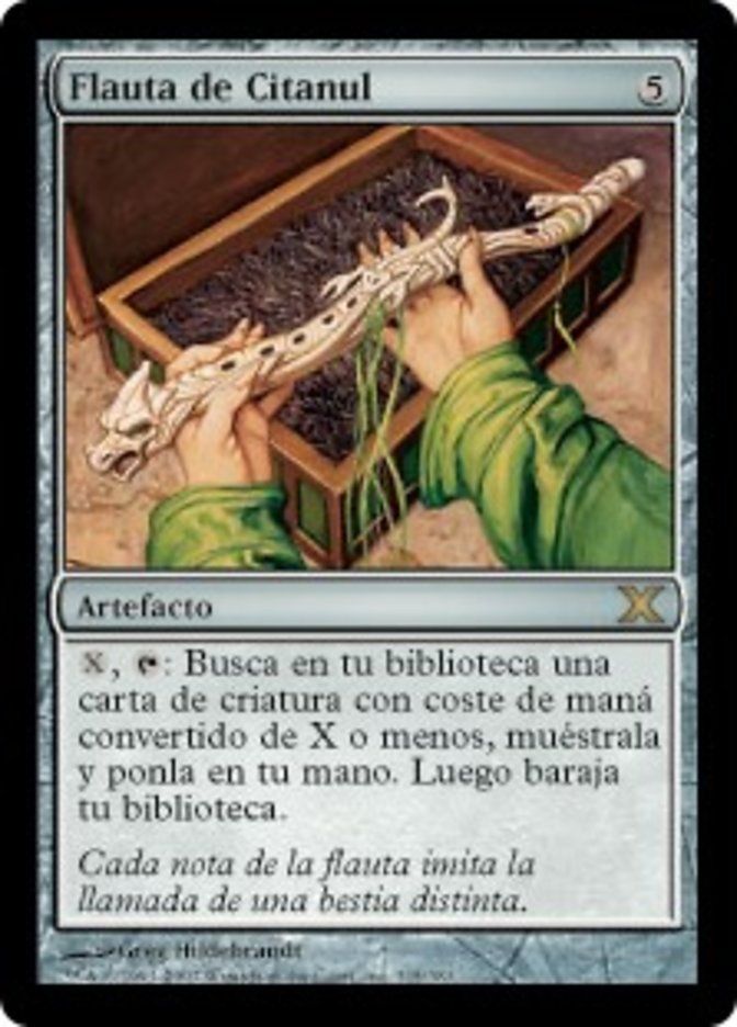 Carta MTG-Flauto di Citanul-Decima Edizione-N.315-SPA-EX-Rare