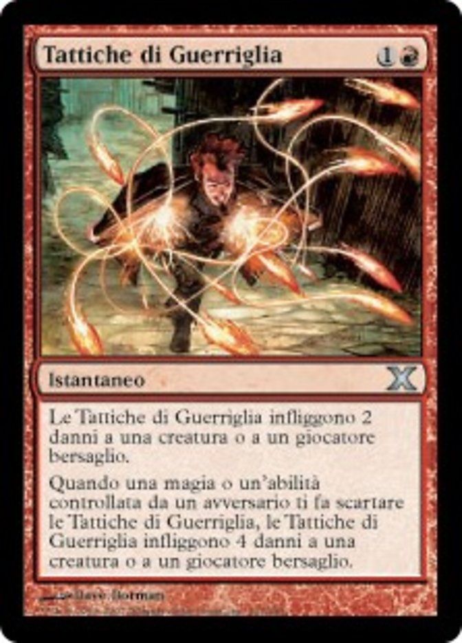 Carta MTG-Tattiche di Guerriglia-Decima Edizione-N.211-ITA-Poor-Uncommon Foil