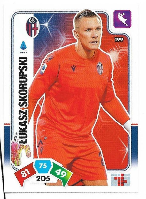 Trading card Adrenalyne 2020-21 - N°199 Lukasz Skorupski  Bologna