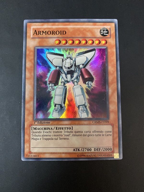 Carta YUGIOH-Armoroid-CRMS-IT099-ITA-EX-Super Rare 1.Ed