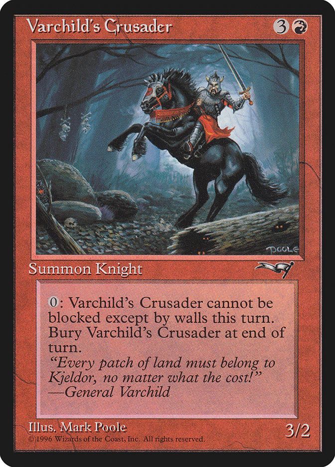 Carta MTG-Crociato di Varchild (V.1)-Alleanze-N.082b-ITA-Good-Common