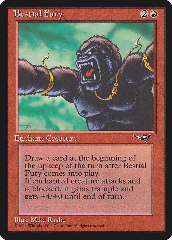 Carta MTG-Furia Bestiale (V.2)-Alleanze-N.067a-ITA-Good-Common