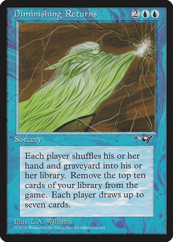 Carta MTG-Diminishing Returns-Alleanze-N.026-EN-EX-Rare