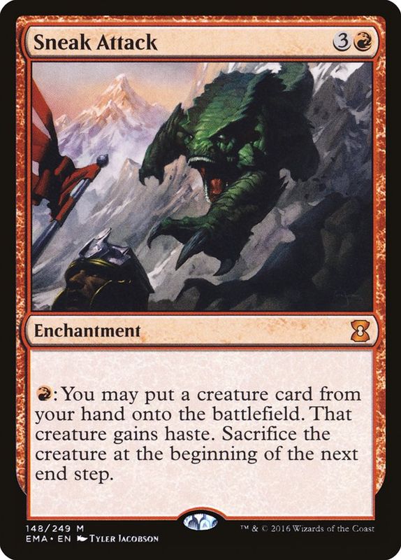 Carta MTG-Sneak Attack-Eternal Masters-N.148-EN-EX-Mitica