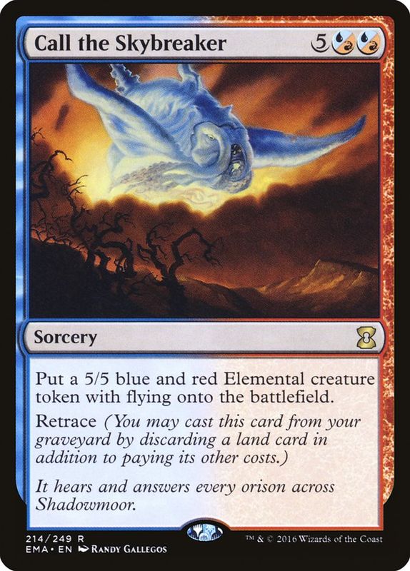 Carta MTG-Call the Skybreaker-Eternal Masters-N.214-EN-NM-Rare