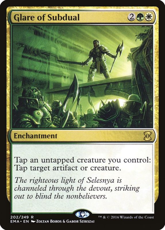Carta MTG-Glare of Subdual-Eternal Masters-N.202-EN-NM-Rare