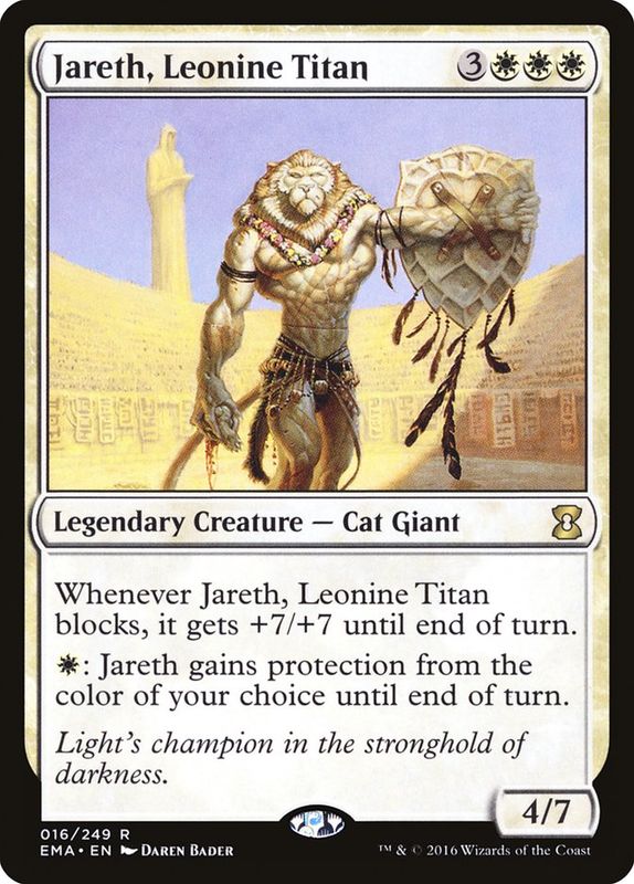 Carta MTG-Jareth, Leonine Titan-Eternal Masters-N.016-EN-NM-Rare