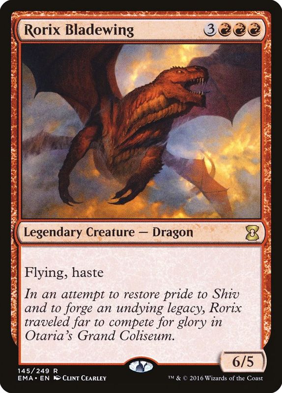 Carta MTG-Rorix Bladewing-Eternal Masters-N.145-EN-NM-Rare