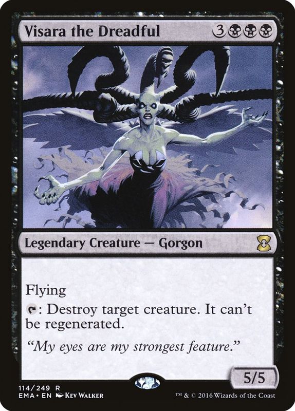 Carta MTG-Visara the Dreadful-Eternal Masters-N.114-EN-NM-Rare Foil