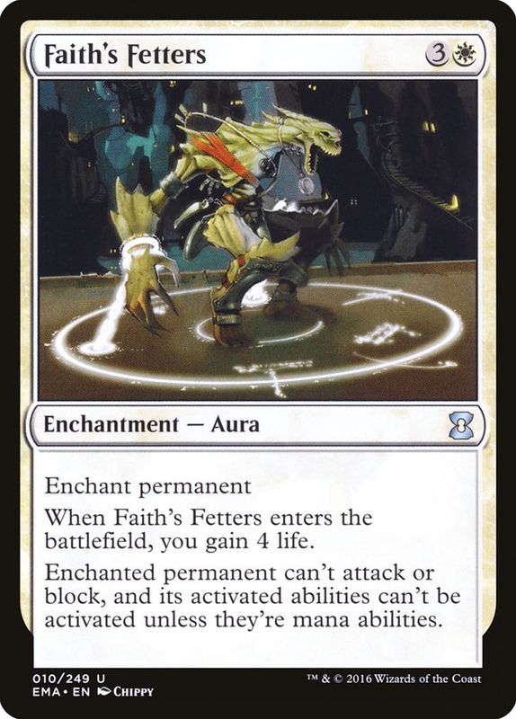 Carta MTG-Faith's Fetters-Eternal Masters-N.010-EN-NM-Uncommon