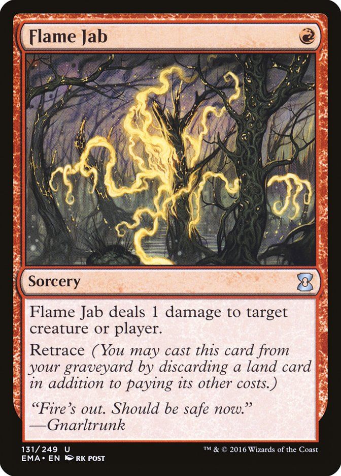 Carta MTG-Flame Jab-Eternal Masters-N.131-EN-NM-Uncommon