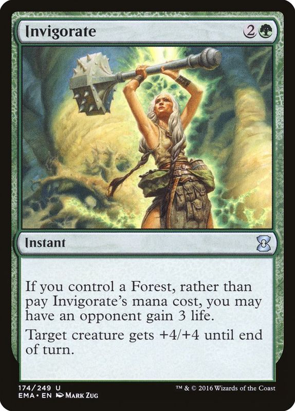 Carta MTG-Invigorate-Eternal Masters-N.174-EN-NM-Uncommon