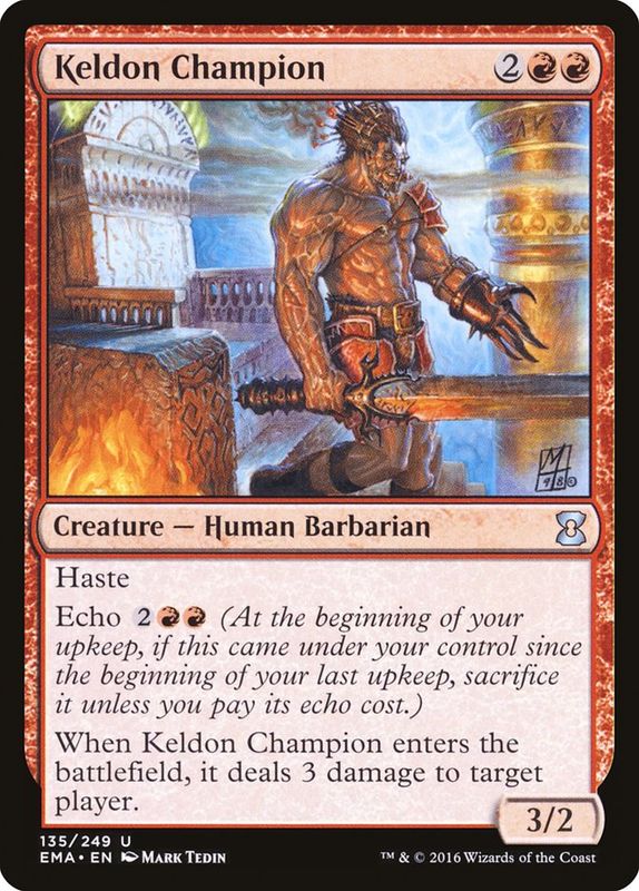 Carta MTG-Keldon Champion-Eternal Masters-N.135-EN-NM-Uncommon