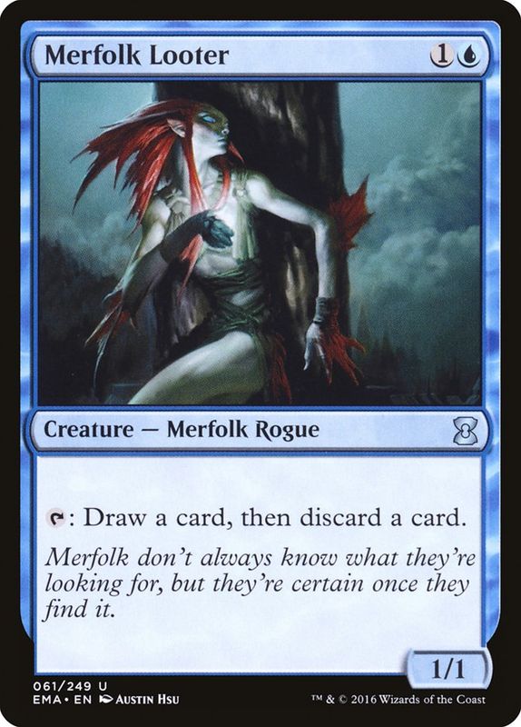 Carta MTG-Merfolk Looter-Eternal Masters-N.061-EN-NM-Uncommon