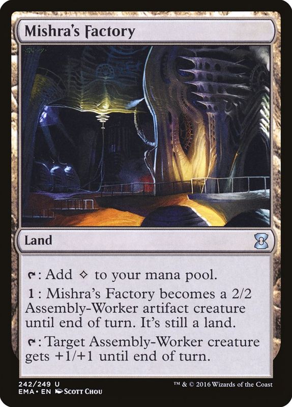 Carta MTG-Mishra's Factory-Eternal Masters-N.228-EN-NM-Uncommon Foil