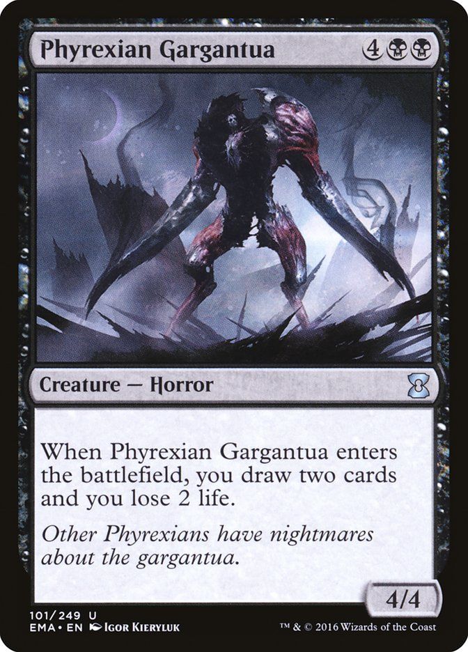 Carta MTG-Phyrexian Gargantua-Eternal Masters-N.101-EN-NM-Uncommon