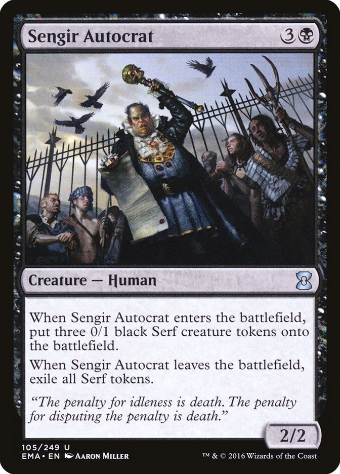 Carta MTG-Sengir Autocrat-Eternal Masters-N.105-EN-NM-Uncommon