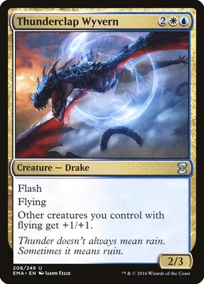Carta MTG-Thunderclap Wyvern-Eternal Masters-N.208-EN-NM-Uncommon Carta MTG-Thunderclap Wyvern-Eternal Masters-N.208-EN-NM-Uncommon