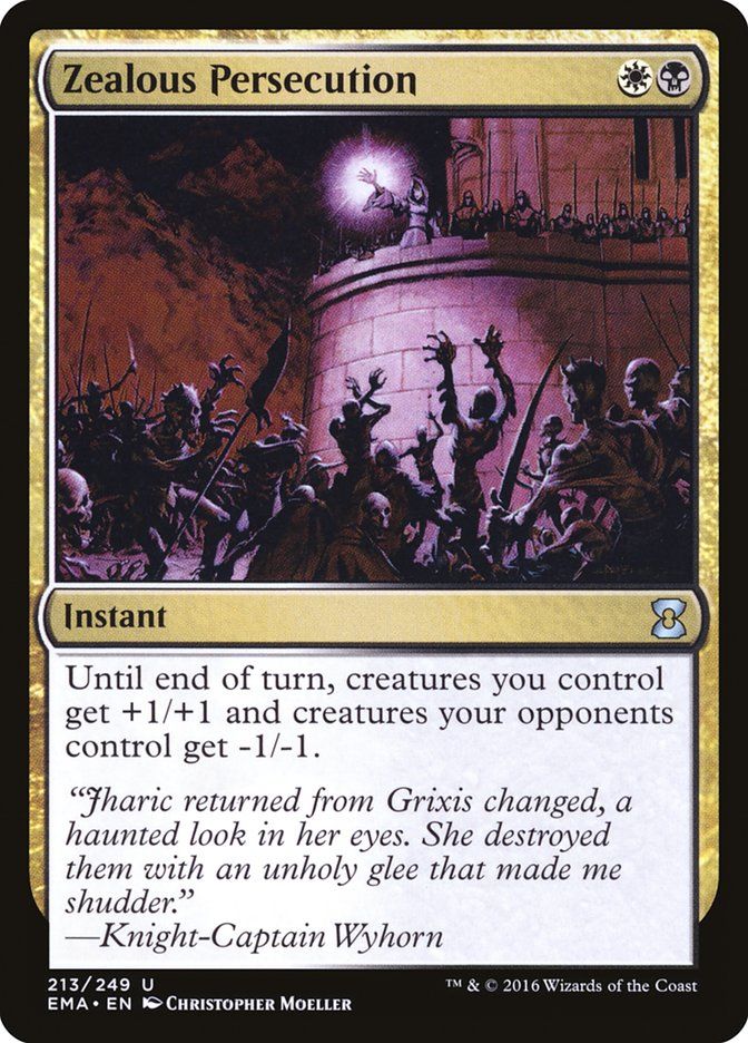 Carta MTG-Zealous Persecution-Eternal Masters-N.213-EN-NM-Uncommon