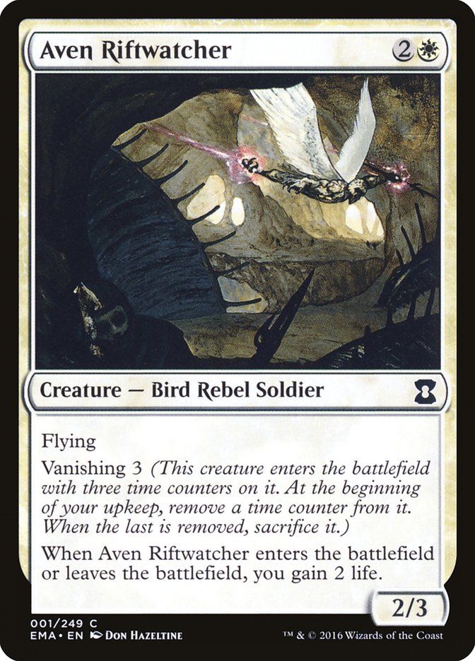 Carta MTG-Aven Riftwatcher-Eternal Masters-N.001-EN-NM-Common