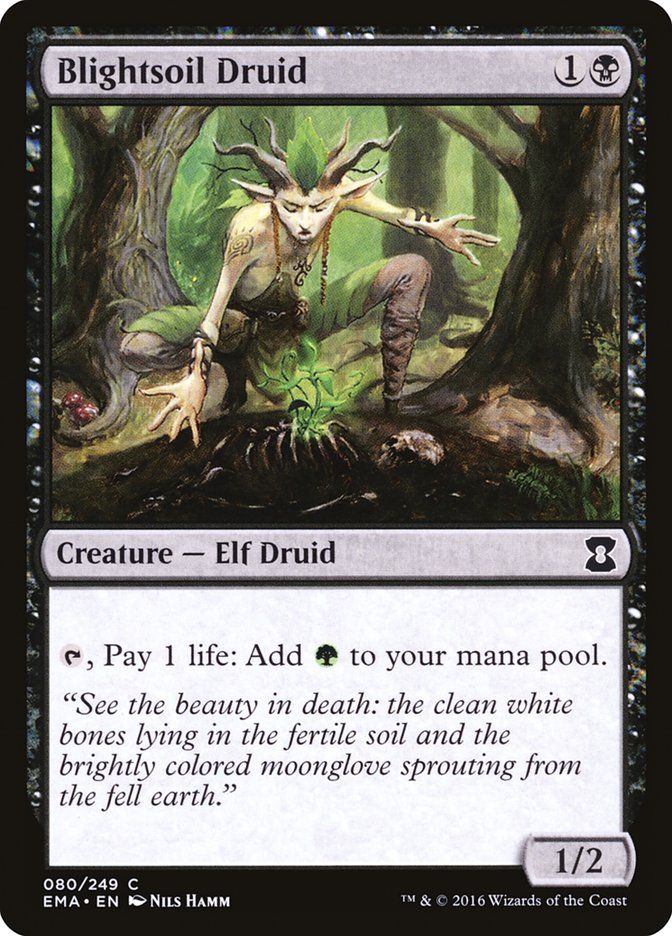Carta MTG-Blightsoil Druid-Eternal Masters-N.080-EN-NM-Common