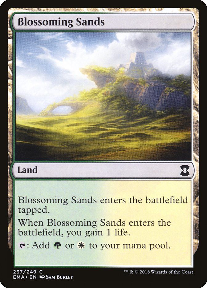 Carta MTG-Blossoming Sands-Eternal Masters-N.237-EN-NM-Common