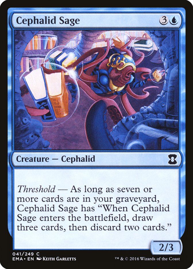 Carta MTG-Cephalid Sage-Eternal Masters-N.041-EN-NM-Common