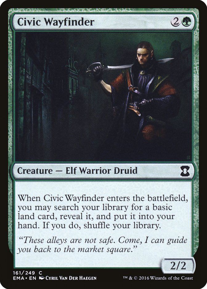 Carta MTG-Civic Wayfinder-Eternal Masters-N.161-EN-NM-Common