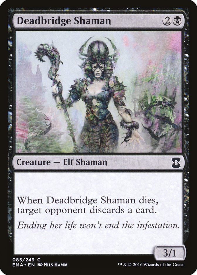 Carta MTG-Deadbridge Shaman-Eternal Masters-N.085-EN-NM-Common