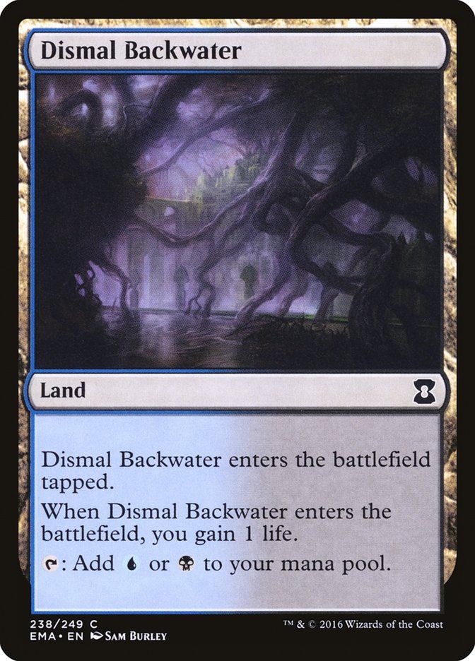 Carta MTG-Dismal Backwater-Eternal Masters-N.238-EN-NM-Common