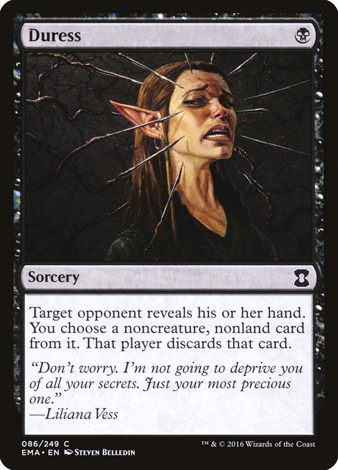 Carta MTG-Duress-Eternal Masters-N.086-EN-NM-Common