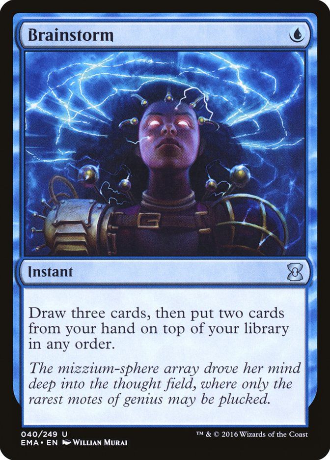 Carta MTG-Brainstorm-Eternal Masters-N.040-EN-NM-Uncommon