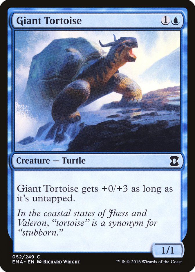 Carta MTG-Giant Tortoise-Eternal Masters-N.052-EN-NM-Common