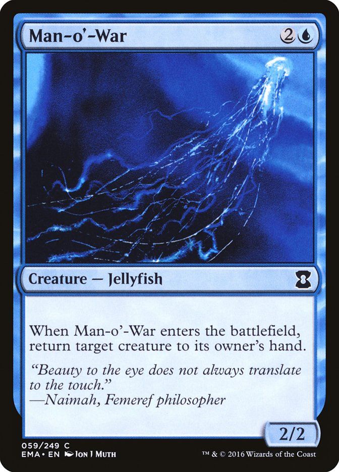 Carta MTG-Man-o'-War-Eternal Masters-N.059-EN-NM-Common