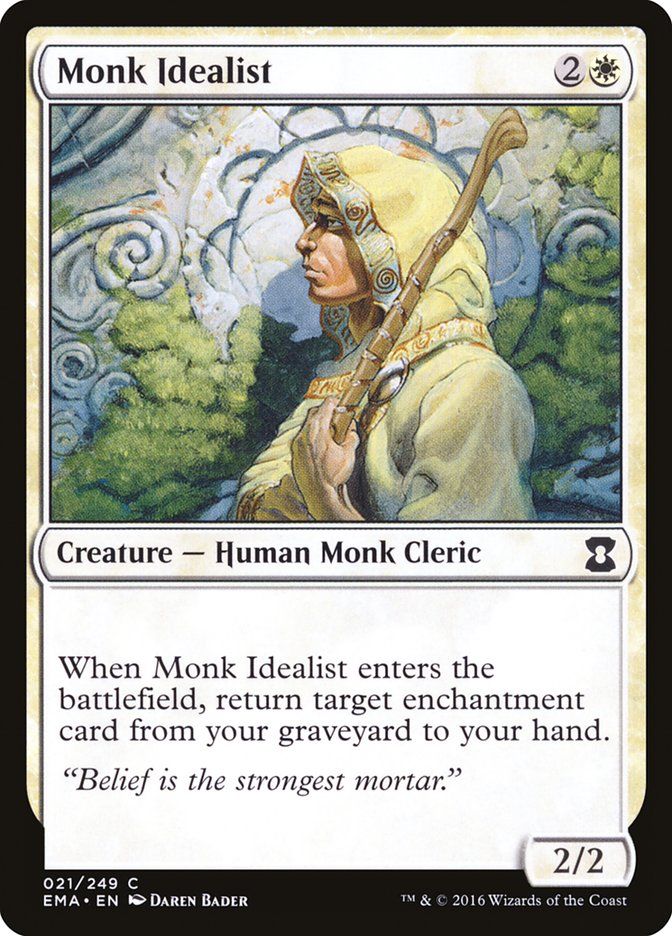 Carta MTG-Monk Idealist-Eternal Masters-N.021-EN-NM-Common