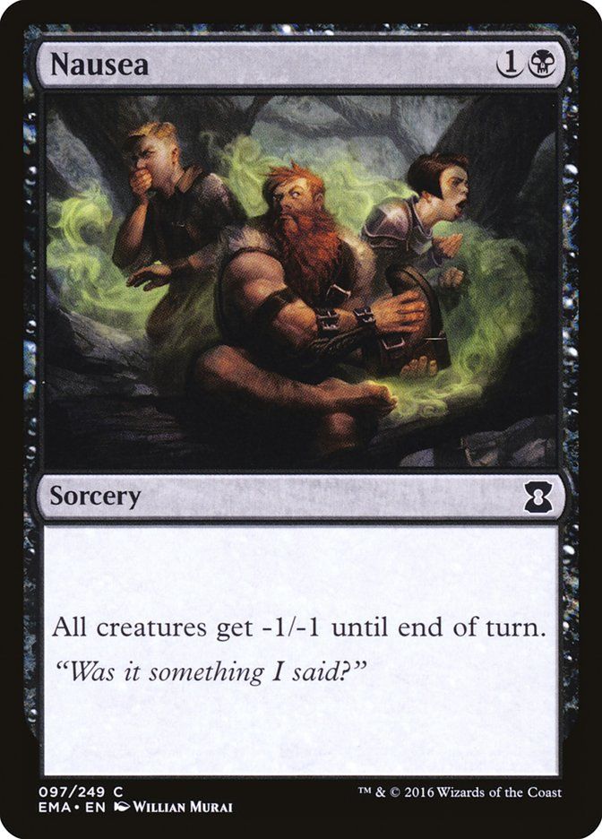 Carta MTG-Nausea-Eternal Masters-N.097-EN-NM-Common Foil Foil