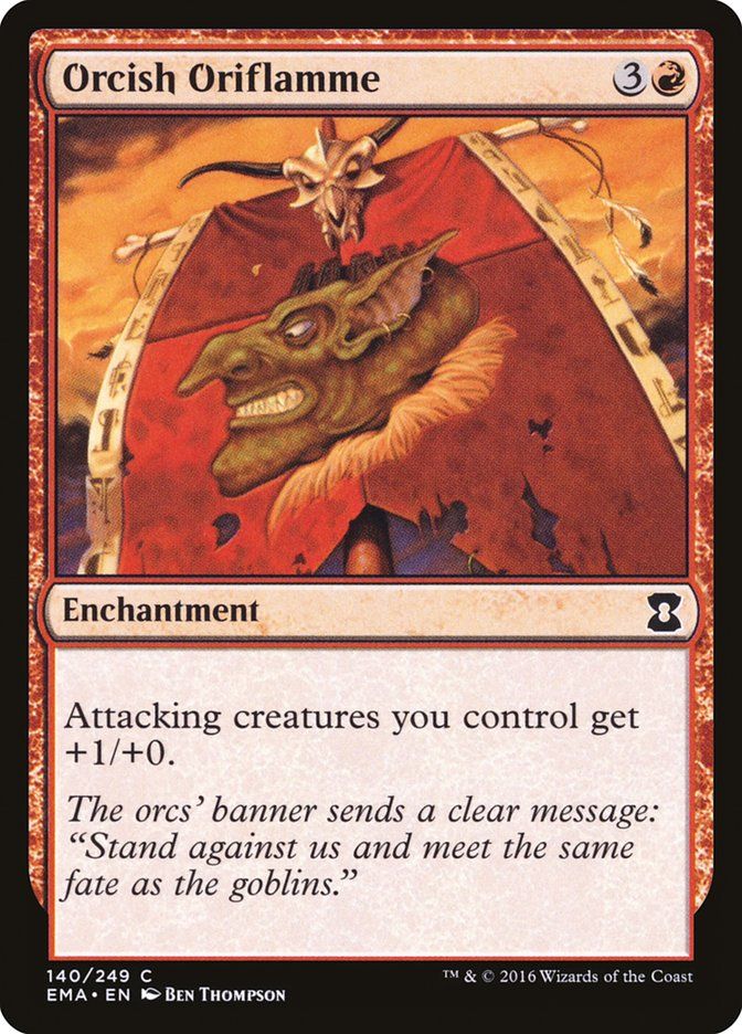 Carta MTG-Orcish Oriflamme-Eternal Masters-N.140-EN-NM-Common