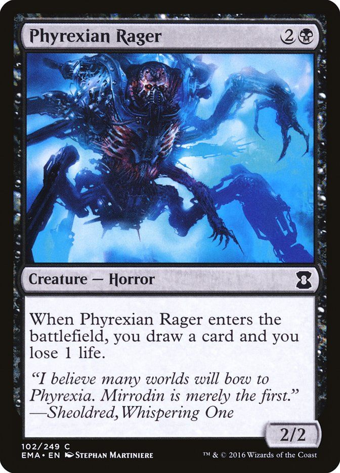 Carta MTG-Phyrexian Rager-Eternal Masters-N.102-EN-NM-Common