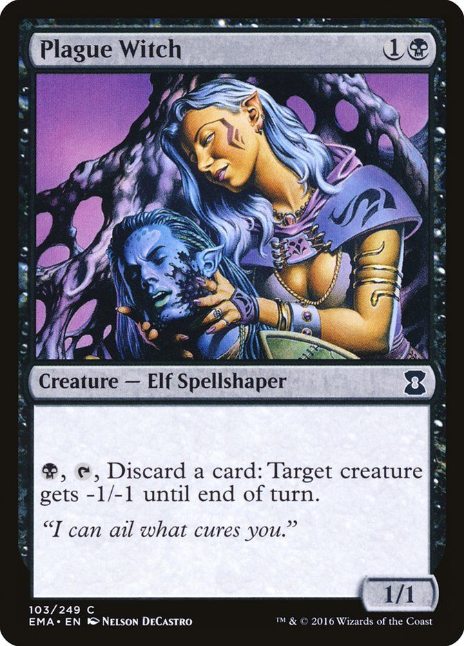 Carta MTG-Plague Witch-Eternal Masters-N.103-EN-NM-Common