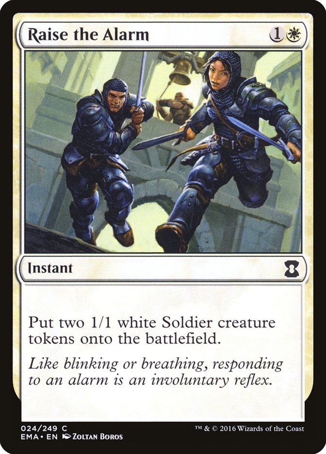 Carta MTG-Raise the Alarm-Eternal Masters-N.024-EN-NM-Common