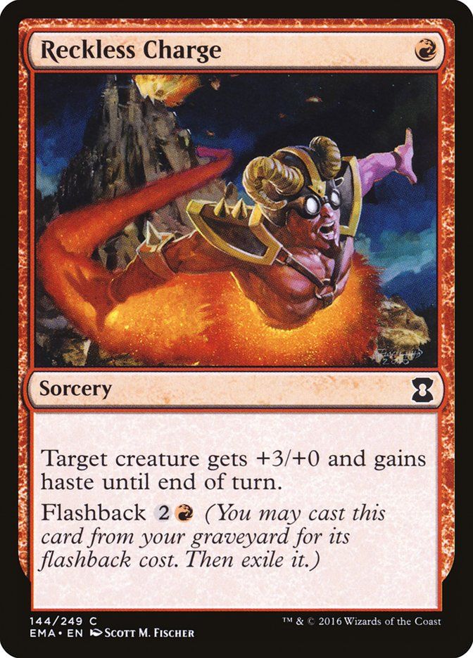 Carta MTG-Reckless Charge-Eternal Masters-N.144-EN-NM-Common