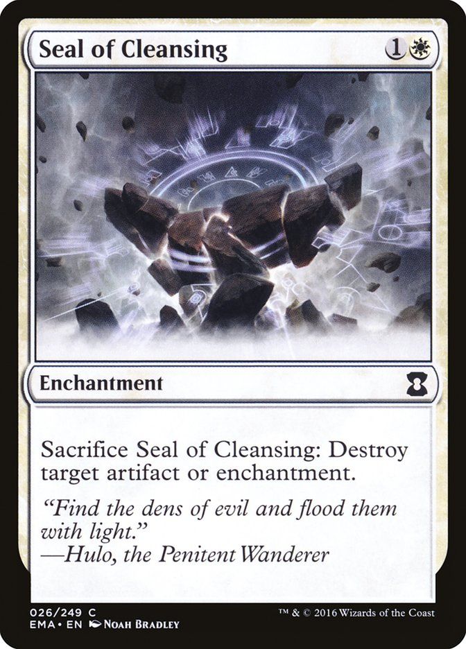 Carta MTG-Seal of Cleansing-Eternal Masters-N.026-EN-NM-Common